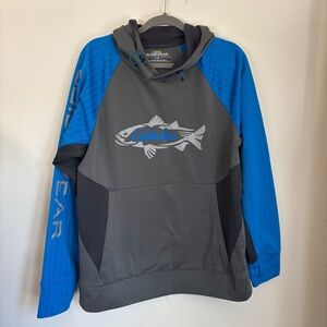 Cabela's Blue and Gray Guide Wear Hoodie